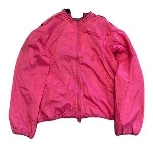 West 49 Hot Pink Lightweight Nylon Bomber Jacket | Size L/L